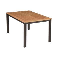 Barlow Tyrie Aura Table 150 (Teak Top and Graphite Frame)