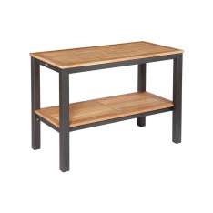 Barlow Tyrie Aura Serving Table Rectangular (Teak Top and Graphite Frame)