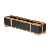 Barlow Tyrie Aura Planter Stand 28 X 100 with teak edging