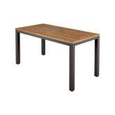 Barlow Tyrie Aura Narrow Table 140 Rectangular (Teak Top and Graphite Frame)