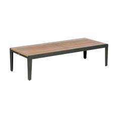 Barlow Tyrie Aura Low Table 160 Rectangular (Teak Top and Graphite Frame)