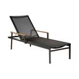 Barlow Tyrie Aura Lounger (Graphite Frame - Charcoal Sling)