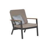 Barlow Tyrie Aura Lounge Chair DS (Graphite Frame - Charcoal Sling)