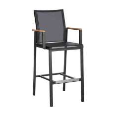 Barlow Tyrie Aura High Dining Carver (Graphite Frame - Charcoal Sling)