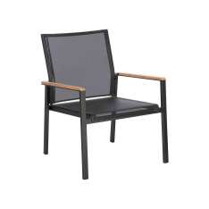 Barlow Tyrie Aura Club Chair DS (Graphite Frame - Charcoal Sling)