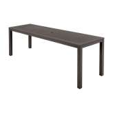 Barlow Tyrie Aura Aluminium Narrow Table 200 Rectangular (Graphite Top and Frame)