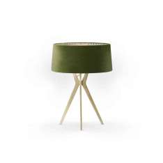 BALADA & CO. No. 43 Table Lamp Velvet Collection - Olive - Brass