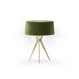 BALADA & CO. No. 43 Table Lamp Velvet Collection - Olive - Brass