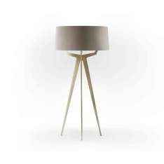BALADA & CO. No. 35 Floor Lamp Velvet Collection - Beige - Brass