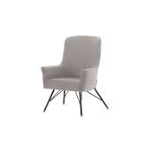 Assmann Büromöbel Lucca 4-leg armchair, metal, without headrest