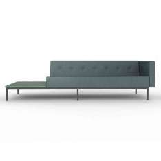 Artifort 070 | 2.5-seater sofa with armrest and with table right when seated 269 x 73 cm