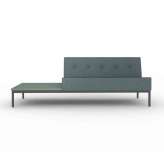 Artifort 070 | 2-seater sofa without armrests and with table right when seated 212 x 73 cm