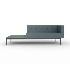Artifort 070 | 2-seater sofa with armrest and with table right when seated 212 x 73 cm