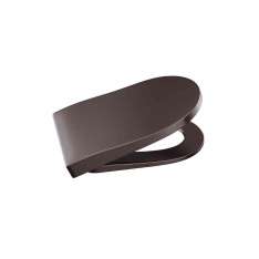 Armani Roca TOILETS | Soft-closing Supralit® lacquered seat and cover for wall-hung WC | Dark Metallic