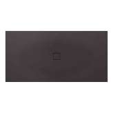 Armani Roca SHOWER TRAYS | XXL superslim shower tray with central waste | Dark Metallic