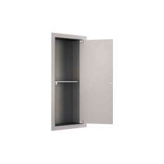 Armani Roca FURNITURE | Built-in vertical cabinet with shelf | Silver