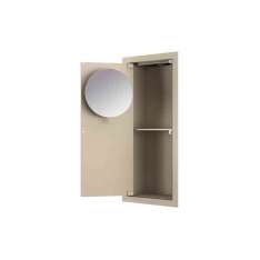 Armani Roca FURNITURE | Built-in cabinet with magnifying mirror | Greige