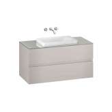 Armani Roca FURNITURE | 1200 mm wall-hung furniture for over countertop washbasins and wall-mounted basin mixers | Silver