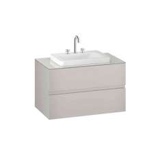 Armani Roca FURNITURE | 1000 mm wall-hung furniture for over countertop washbasins and deck-mounted basin mixers | Silver