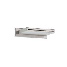 Armani Roca FAUCETS | Wall mounted cascade spout | Brushed Steel