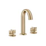 Armani Roca FAUCETS | Deck-mounted 3-hole basin mixer | Greige