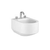 Armani Roca BIDET | Wall-hung bidet for 3-hole bidet mixer | Off White