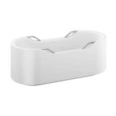 Armani Roca BATHS | Freestanding bathtub with four handles | Brushed Steel