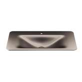 Armani Roca BASINS | 900 mm countertop washbasin for 1-hole basin mixer | Dark Metallic