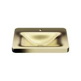 Armani Roca BASINS | 660 mm over countertop washbasin for 1-hole basin mixer | Matt Gold