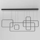 Lampa wisząca LED kwadraty No. 5 Cl In 3K czarny ściemnialna