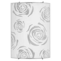 Plafon 3 biały róża 1435