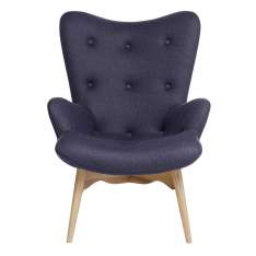 Fotel Contour szary - tkanina | nogi Jesion naturalny