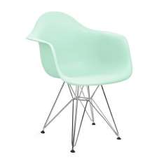 Podstawa Fotel Dar Silver pastelowa Mięta. 14 - polipropylen | chromowana
