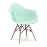 Podstawa Fotel Daw pastelowa Mięta. 14 - polipropylen | bukowa