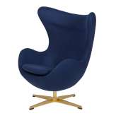 Podstawa Fotel Egg Classic Gold atlantycki niebieski 26 - wełna | złota