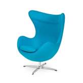 Podstawa aluminiowa Fotel Egg Classic jasny Turkus 43 - wełna |