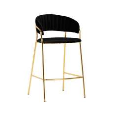 Podstawa Hoker Margo 65 czarny - welur | złota