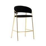 Podstawa Hoker Margo 65 czarny - welur | złota