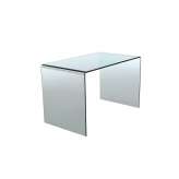 Biurko Invicta szklane Fantome transparentne - szkło 20 mm.