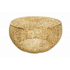 Stolik Invicta Leaf 80 złoty - metal