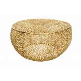 Stolik Invicta Leaf 80 złoty - metal