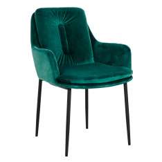 Podstawa Krzesło Grant zielone - welur | czarno - Złota