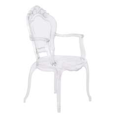 Krzesło King Arm transparentne - poliwęglan