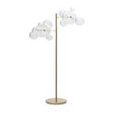 Lampa podłogowa Capri Floor 6 złota - LED aluminium | szkło