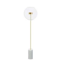 Lampa podłogowa Capri Floor złota - LED aluminium | szkło | marmur