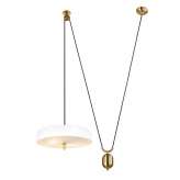 Lampa wisząca Arte Move biała - aluminium | metal