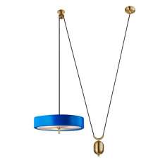 Lampa wisząca Arte Move niebieska - aluminium | metal