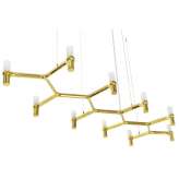 Lampa wisząca Atomic Long złota