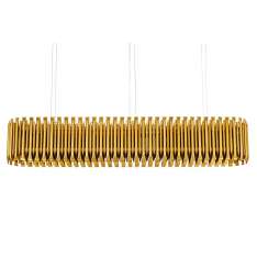 Lampa wisząca Galliano Long ciemne złoto - aluminium | stal Węglowa