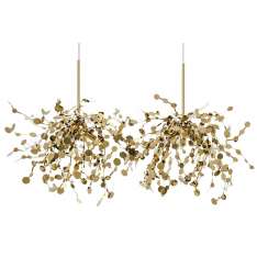 Lampa wisząca Monete złota - metal